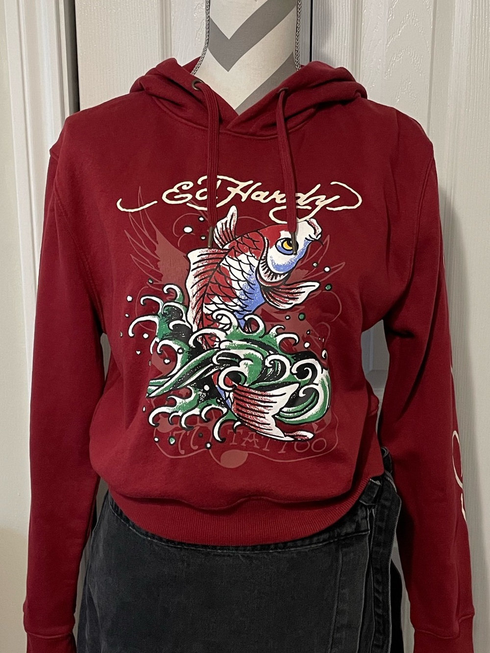 Ed Hardy Graphic Hoodie Sweatshirt